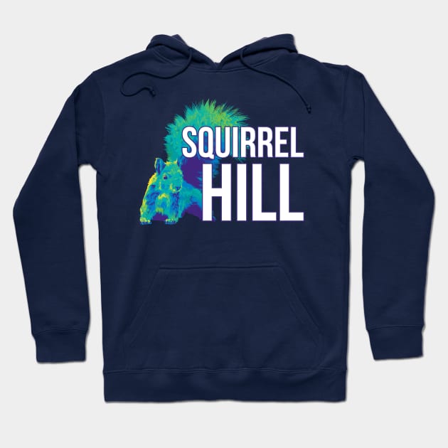 Squirrel Hill Pittsburgh Neighborhood Colorful Hoodie by polliadesign